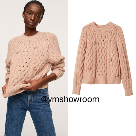 🔥Last 2🔥 MANGO Applique sweater - Picture 1 of 7